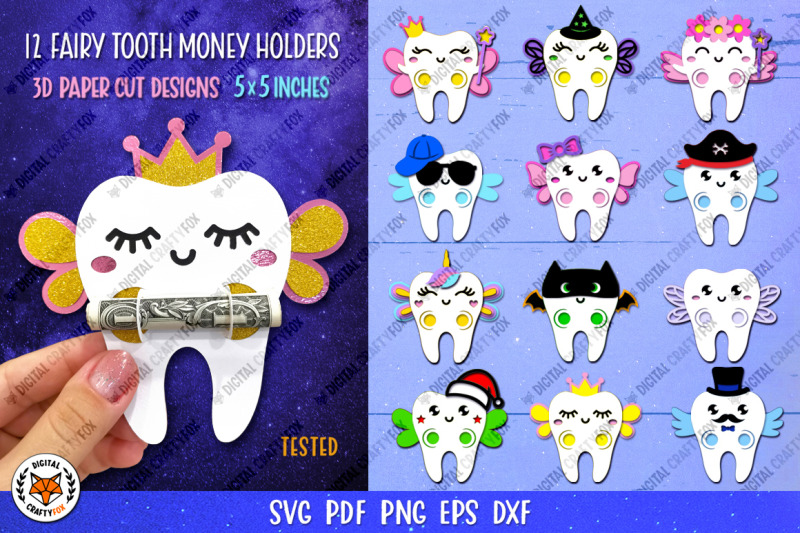 tooth-fairy-money-holder-svg-money-card-template-bundle