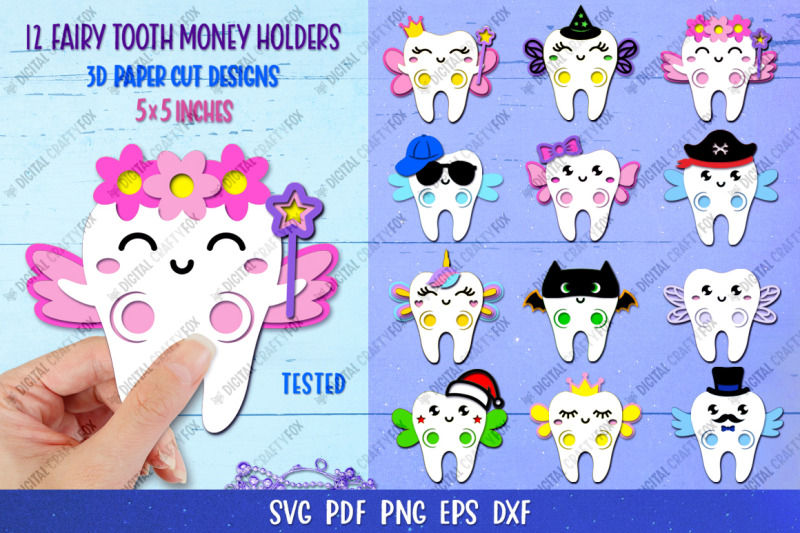 tooth-fairy-money-holder-svg-money-card-template-bundle