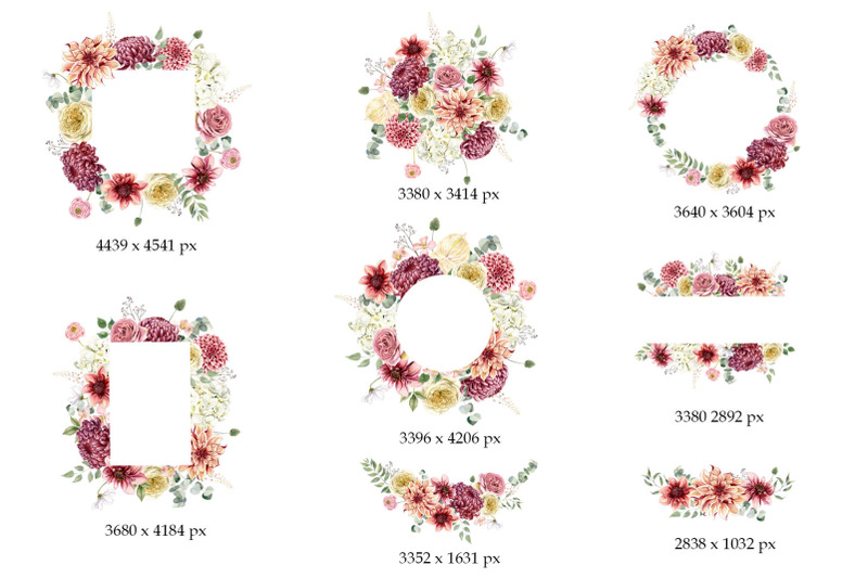 fall-watercolor-wreath-floral-frame-clipart-autumn-boho-wedding-diy
