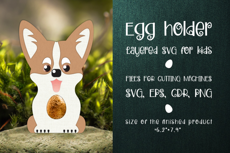 corgi-dog-egg-holder-template-svg