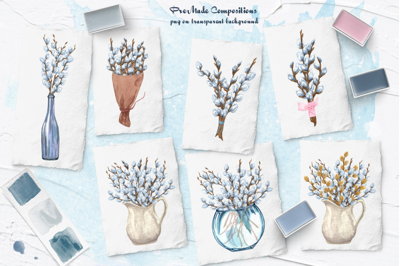 spring-bouquets-watercolor-clipart-willow-tree