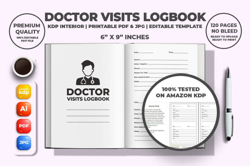 doctor-visits-logbook-kdp-interior