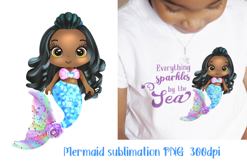 mermaid-sublimation-png-little-princess-sublimation-for-kids