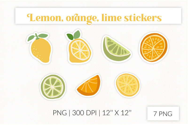 citrus-stickers-lemons-orange-lime-stickers-farm-fresh-stickers