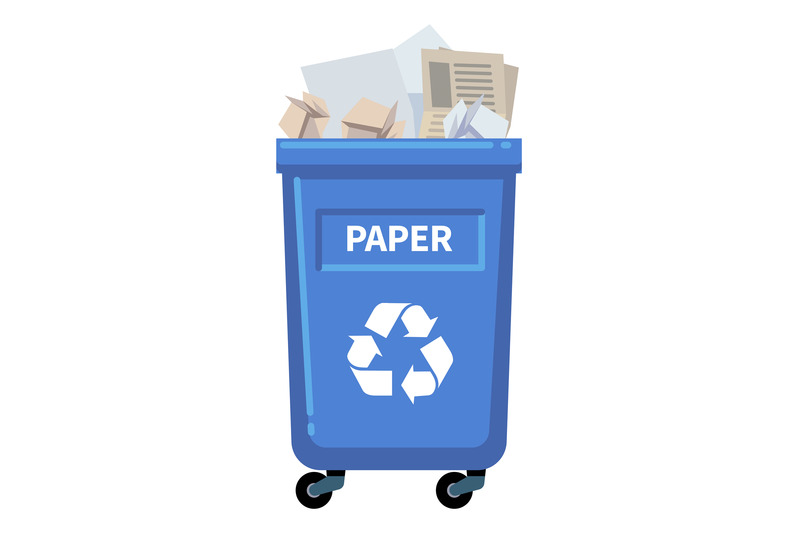 paper-recycling-trash-can-blue-container-for-waste-sorting