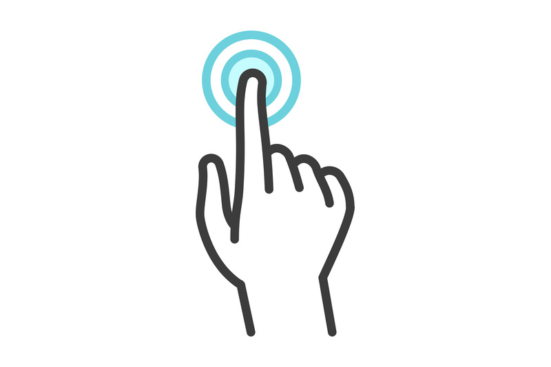 phone-hand-gesture-black-icon-palm-with-finger-presses-blue-button-s