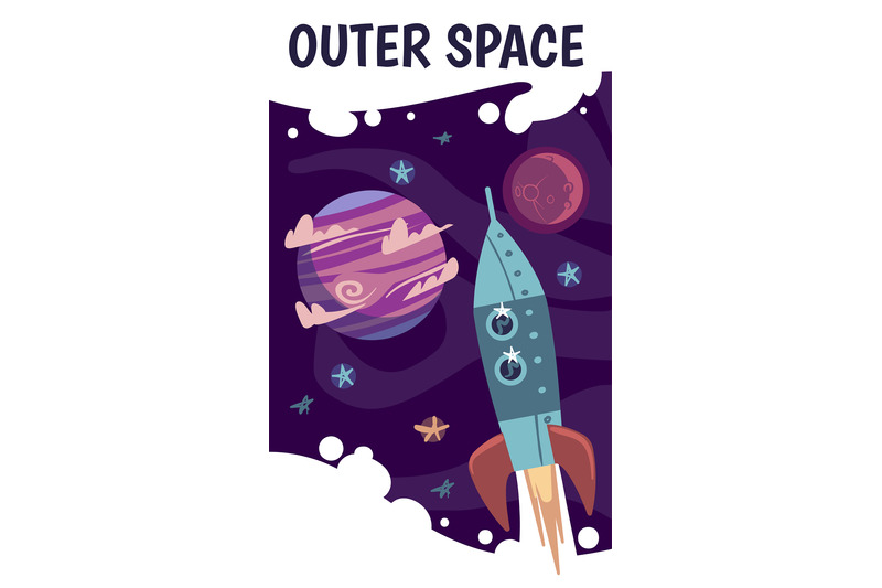 cartoon-space-flyer-celestial-objects-spaceship-and-planets-in-cosmo