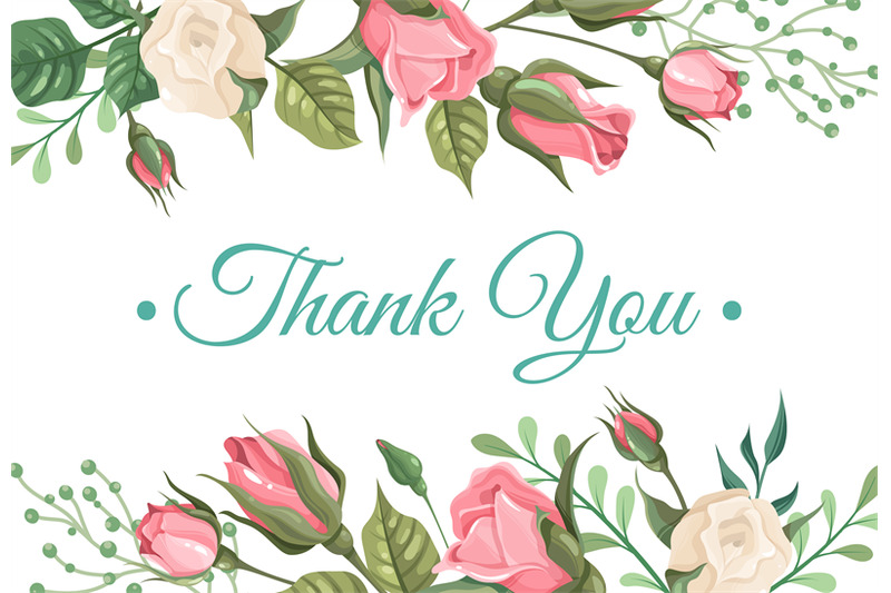 thank-you-card-elegant-pink-and-white-flowers-with-green-leaves-deco