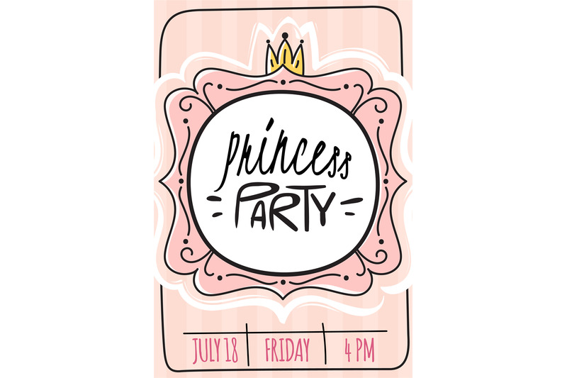 princess-card-party-invitation-girls-birthday-greeting-holiday-kids