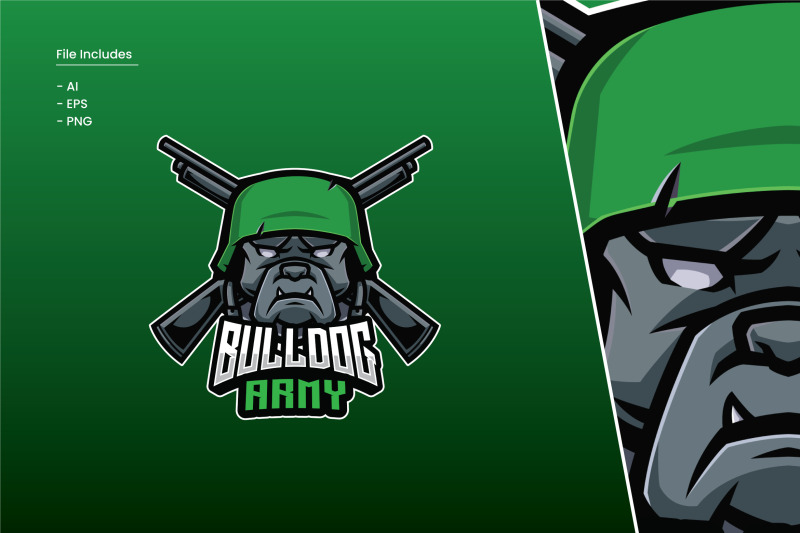 bulldog-army-logo-template