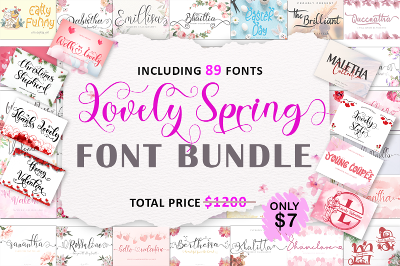 lovely-spring-font-bundle