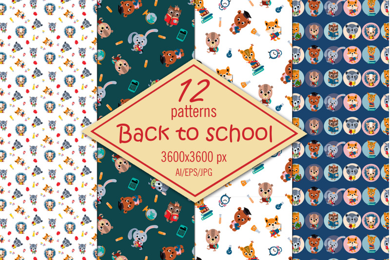 back-to-school-digital-paper-seamless-patterns