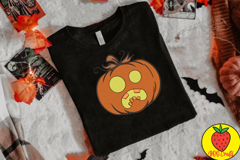 pumpkin-halloween-surprised-embroidery