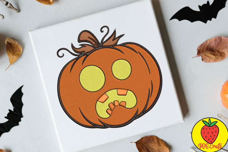 pumpkin-halloween-surprised-embroidery