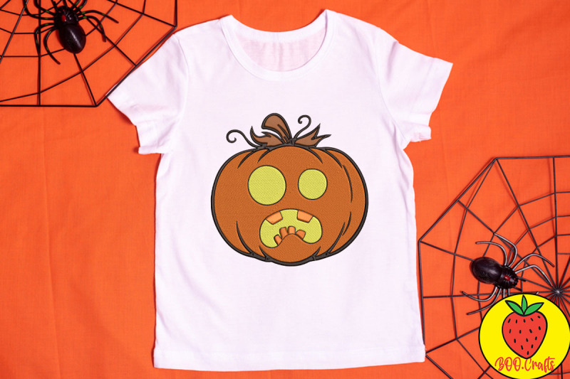 pumpkin-halloween-surprised-embroidery