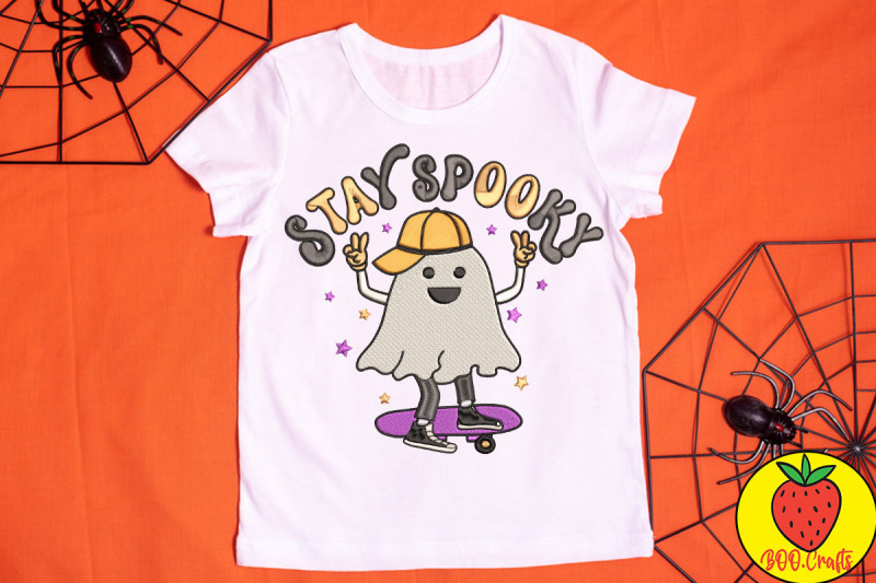 Stay Spooky Embroidery By Boodesign | TheHungryJPEG