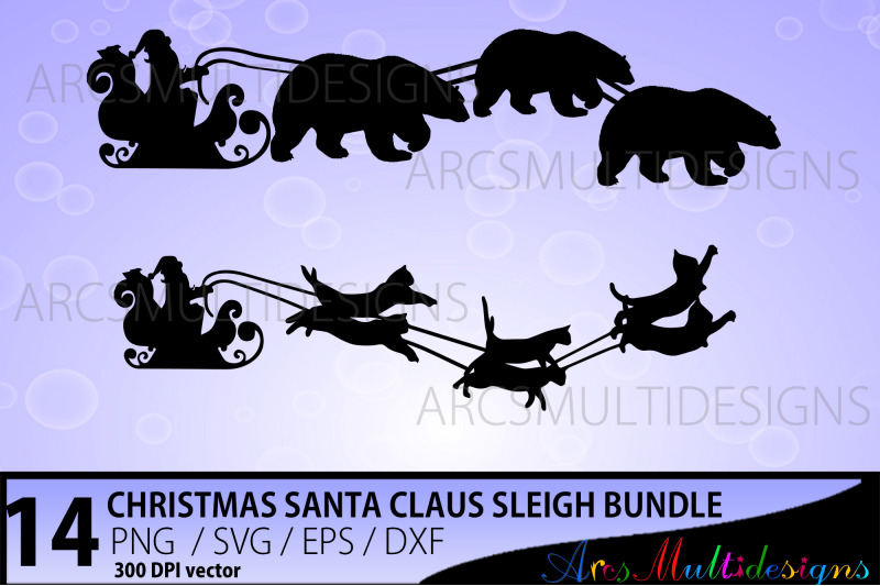 christmas-santa-claus-sleigh-bundle