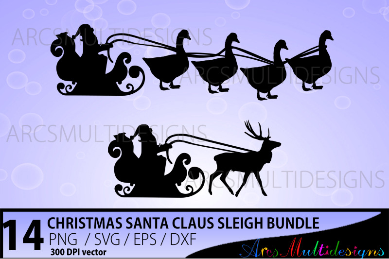 christmas-santa-claus-sleigh-bundle