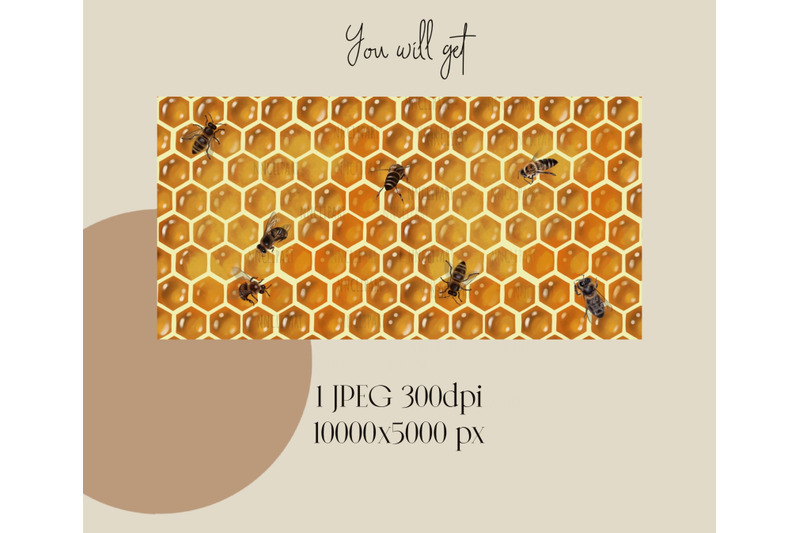 digital-paper-honeycombs-honey-and-bees-seamless-pattern-summer