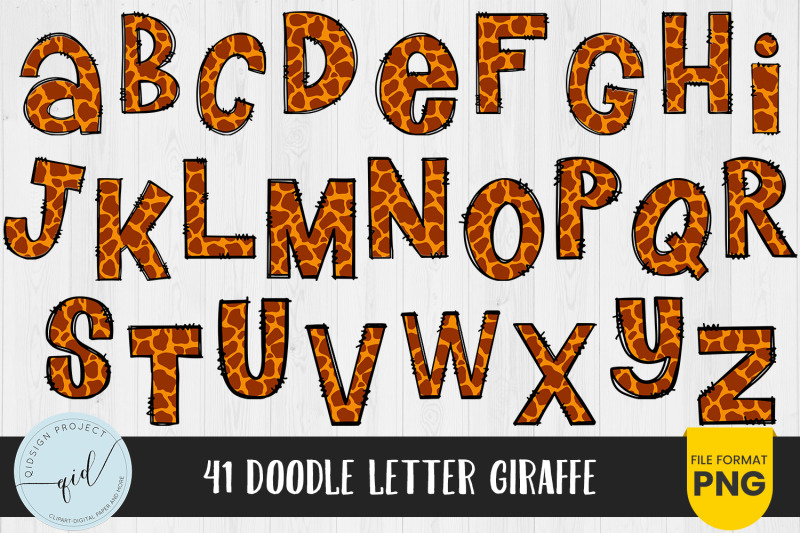 giraffe-doodle-letters-and-numbers-41-characters