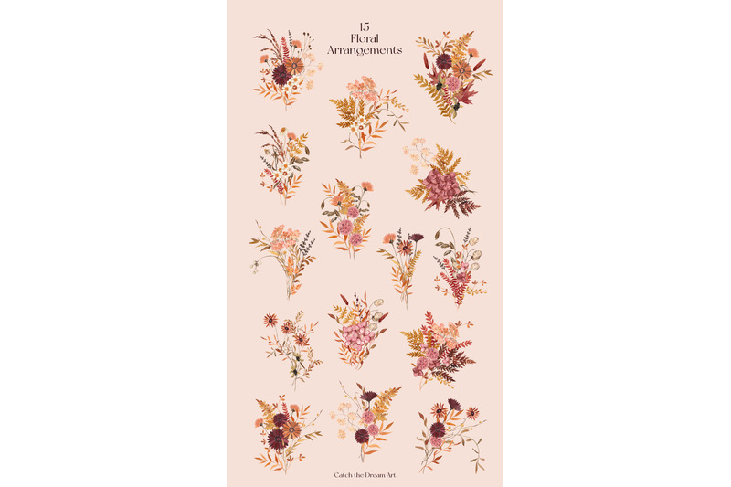 everlasting-autumn-pressed-wildflowers-watercolor-clipart