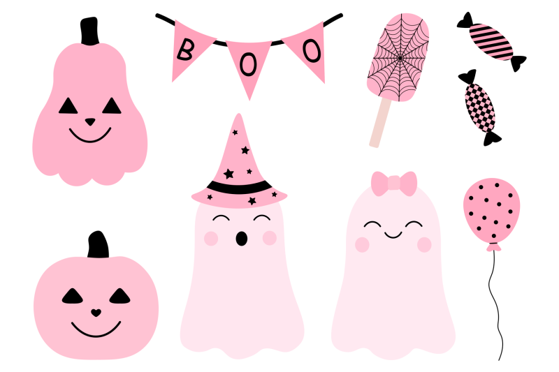 cute-pink-halloween-clipart-svg-pink-halloween-sublimation