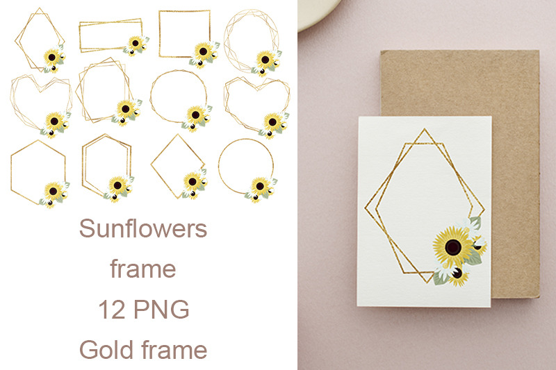 gold-frames-and-sunflowers-flower-wedding-invitations