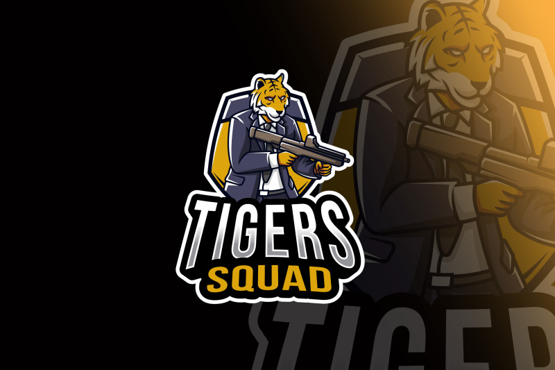 tigers-squad-esport-logo-template