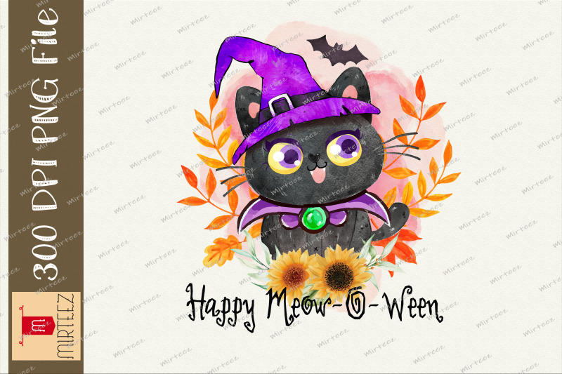 happy-meow-o-ween-witch-cat-halloween