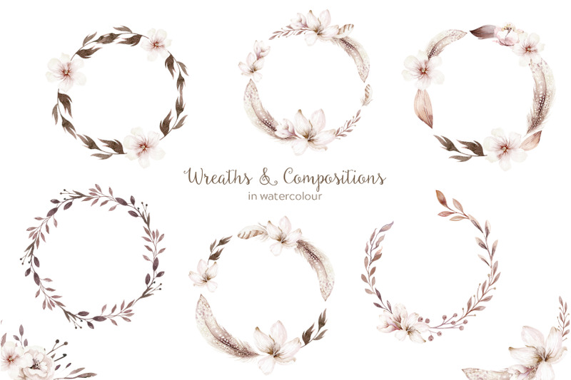watercolor-blossom-frames-borders-png-floral-clipart