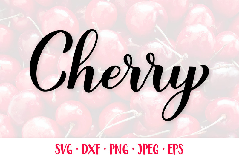 cherry-hand-lettered-svg