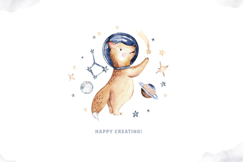 outer-space-fox-clipart-astronaut-baby-boy-animals-clip-art