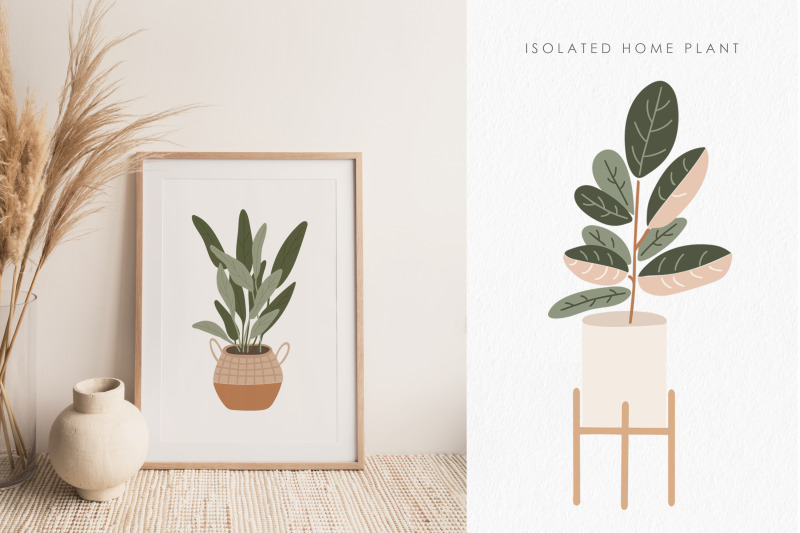 home-plant-clipart-abstract-plant-elements-home-plant-png