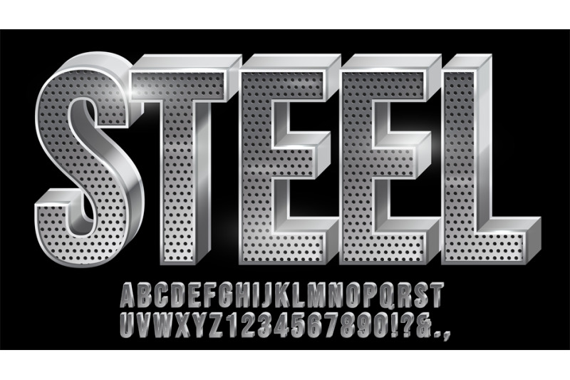 perforated-steel-font-metal-typeface-metallic-letter-and-chrome-numb