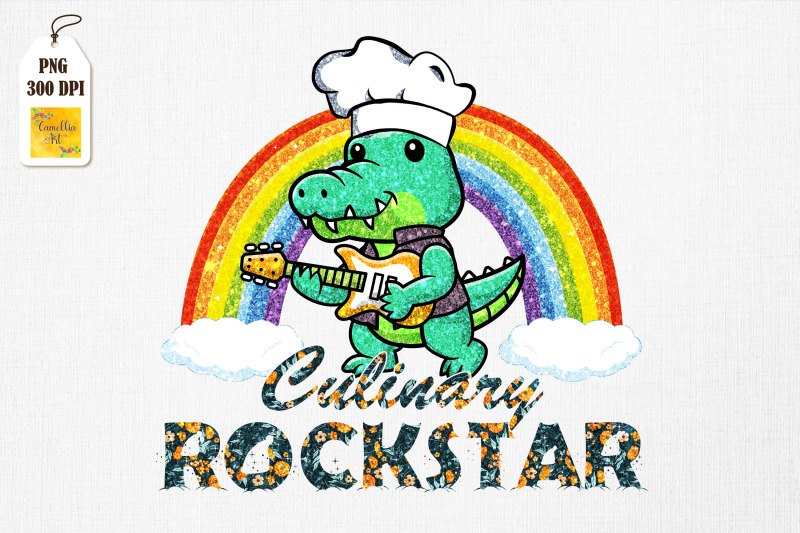 chef-crocodile-cooking-culinary-rockstar