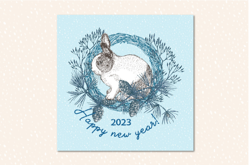 bunny-new-year-cute-vector-collection