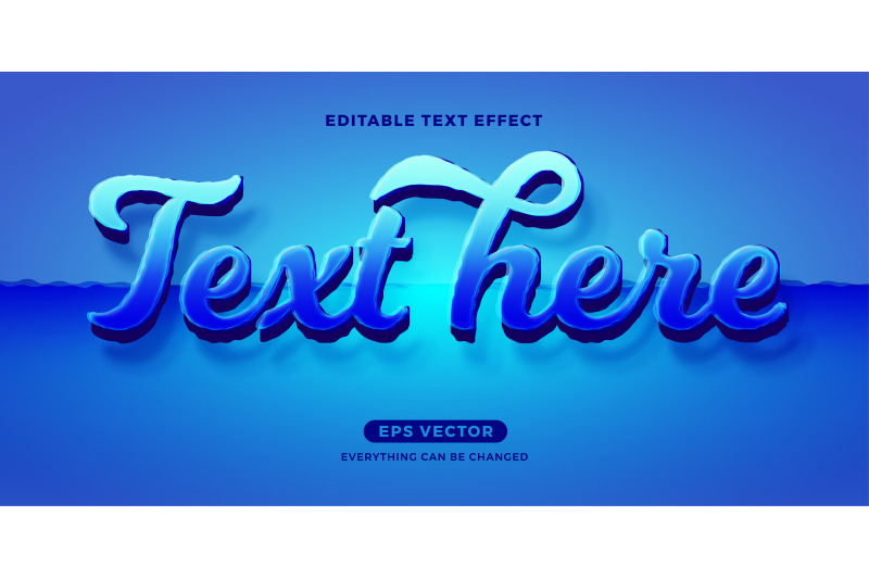 oceania-editable-text-effect-vector