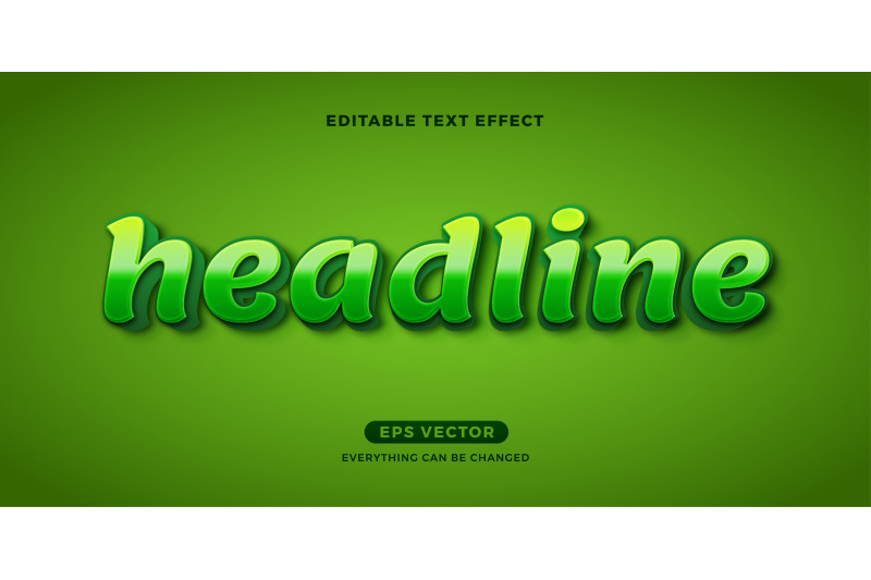 eco-nature-green-editable-text-effect-vector