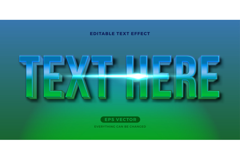 earth-nature-green-editable-text-effect-vector