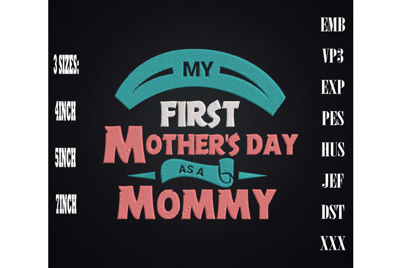 my-first-mother-039-s-day-as-a-mommy-embroidery-gift-for-mother-mother-039-s