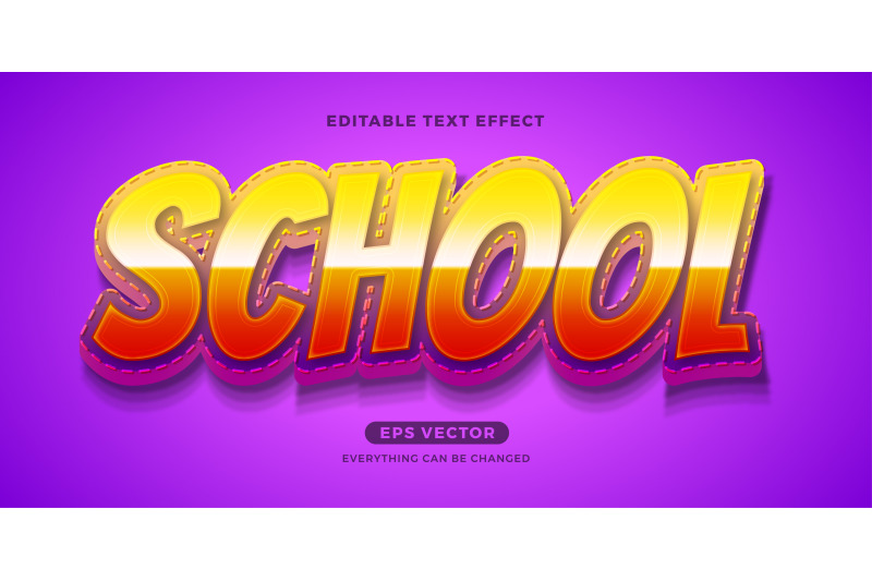 kids-play-editable-text-effect-vector