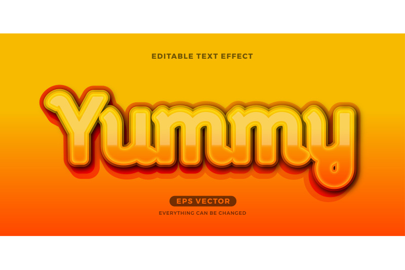 caramel-editable-text-effect-vector