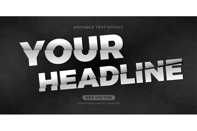sliced-editable-text-effect-vector