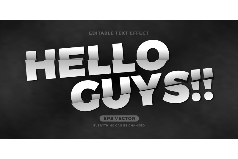 sliced-editable-text-effect-vector