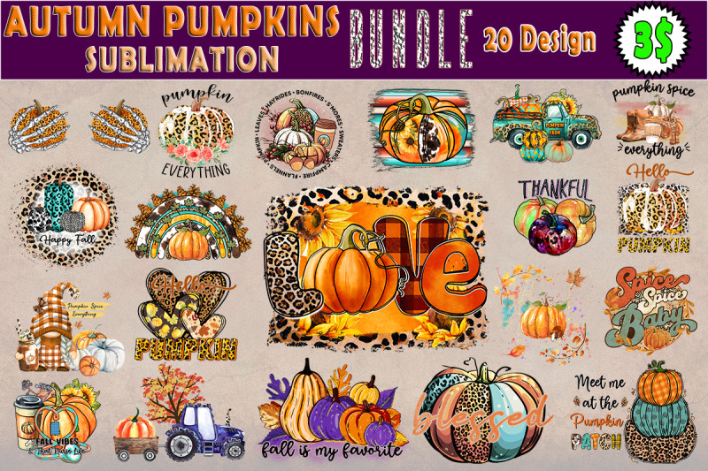 autumn-pumpkins-sublimation-bundle