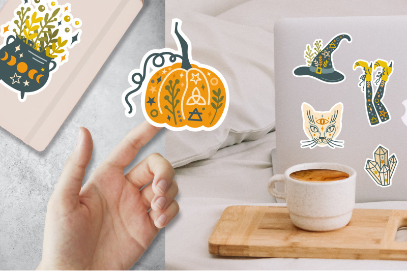 halloween-stickers-pumpkin-stickers-witch-legs-celestial