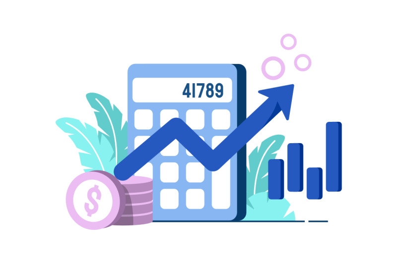 inflation-business-icon-flat-illustration