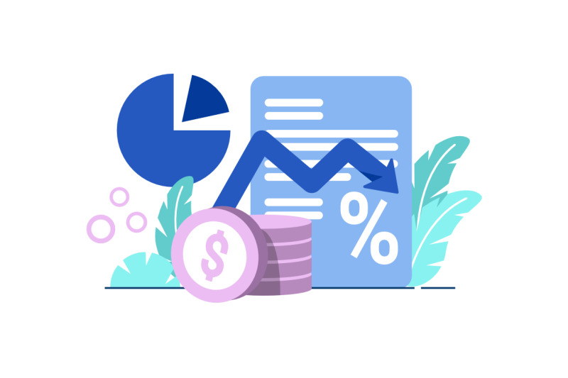 inflation-business-icon-flat-illustration