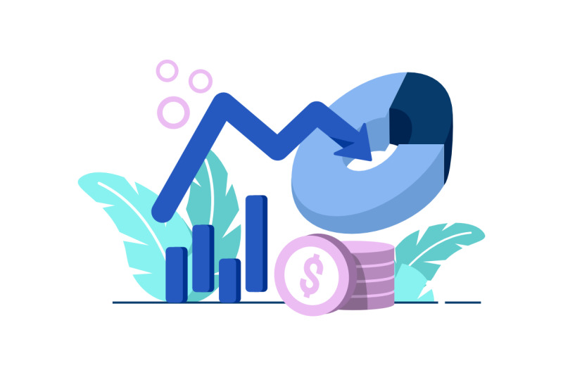 inflation-business-icon-flat-illustration