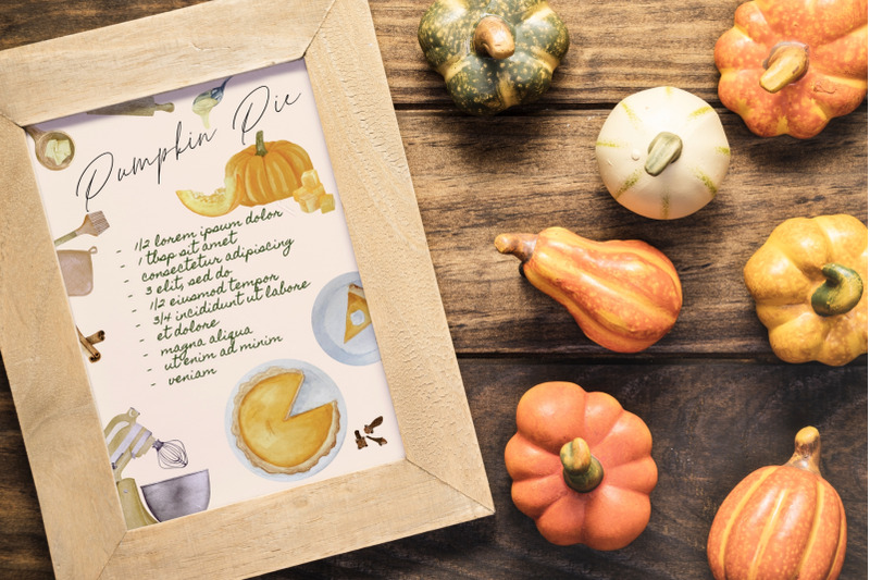 watercolor-pumpkin-pie-recipe-clipart-pumpkin-pie-ingredients